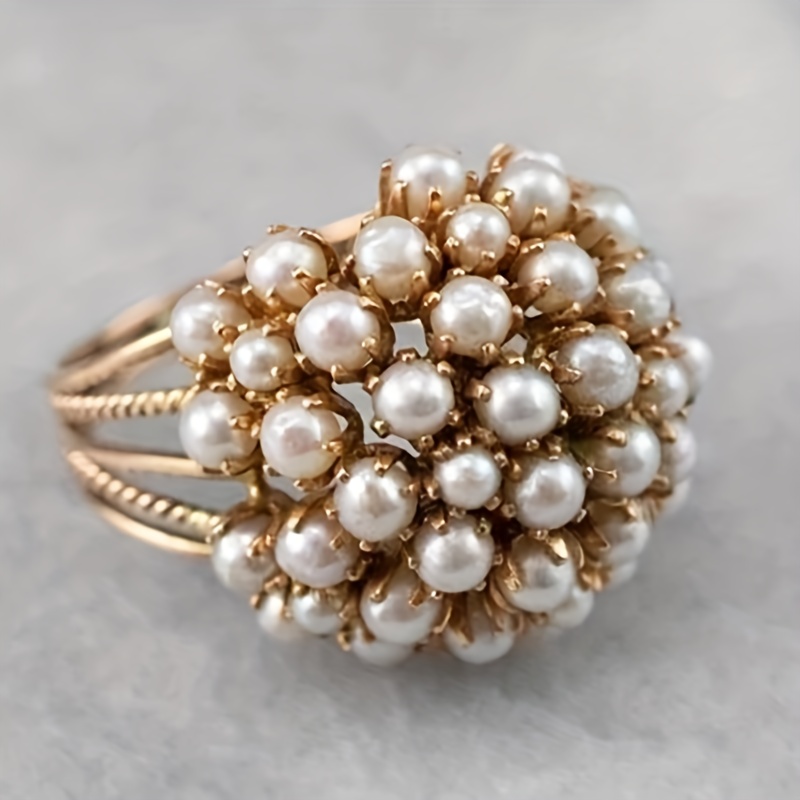 French Style Flower Ring for Women